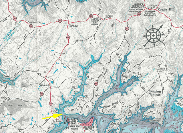 Smith Lake Fishing Map Smith Lake Home :: Maps